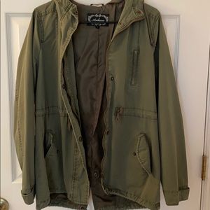 Green utility jacket